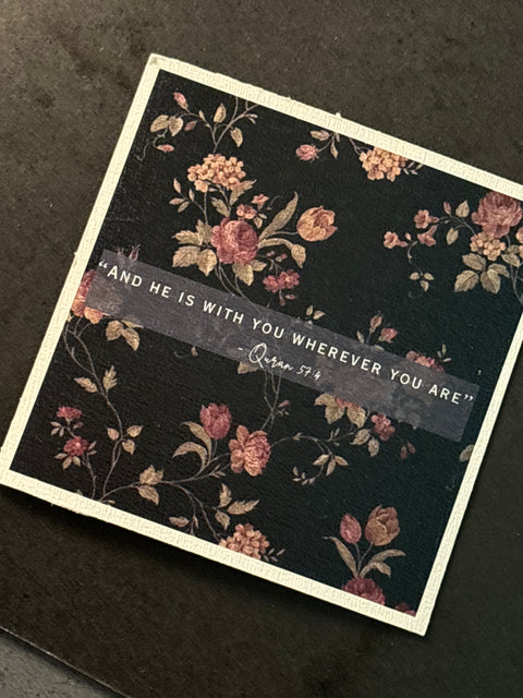 Divine Reflection Quran Quote Card
