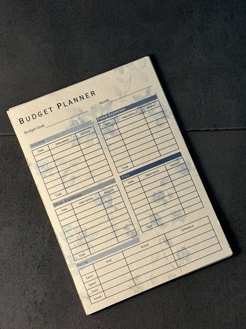 Note Your Budget: 12-Pages