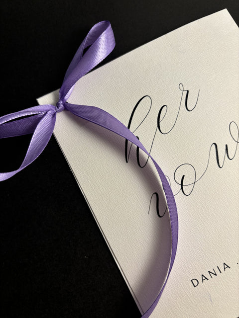 Personalized Her Vows Card