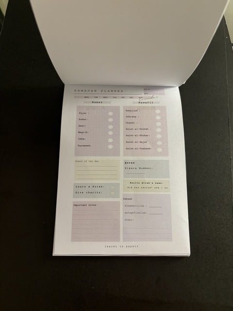 Ramadan Planner