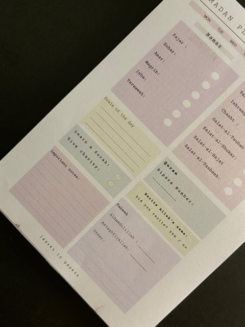 Ramadan Planner